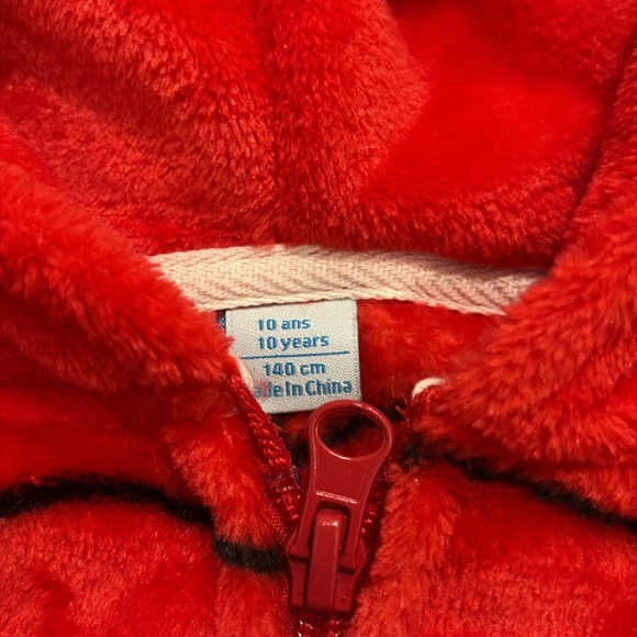 Kids Spider Man Fleece Onesie 🕷 zipper bum size 10 - Picture 6 of 8